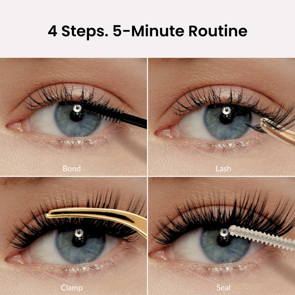 DIY cluster lash extensions lashes