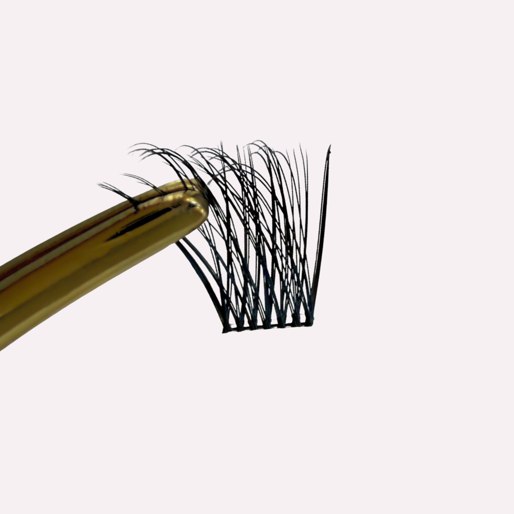 DIY cluster lash extensions lashes