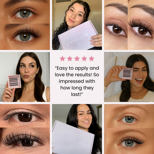 DIY cluster lash extensions lashes