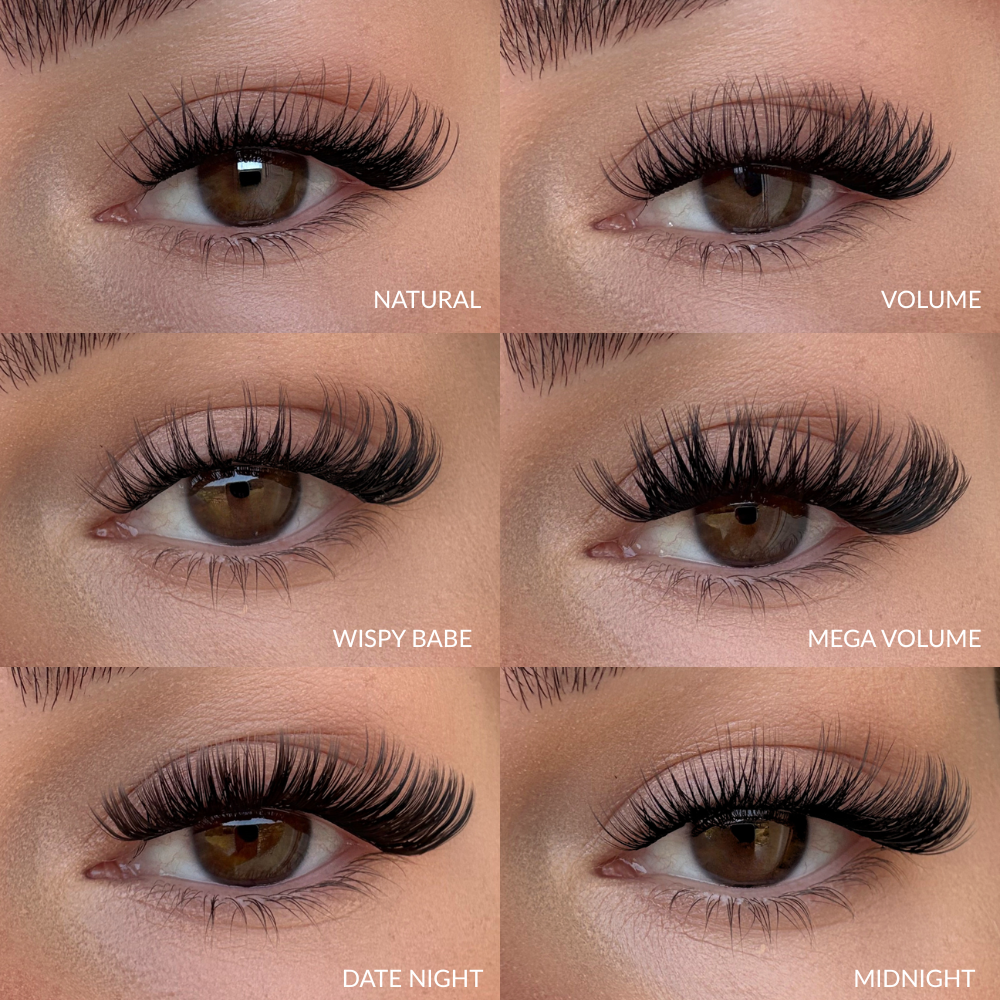 DIY cluster lash extensions lashes