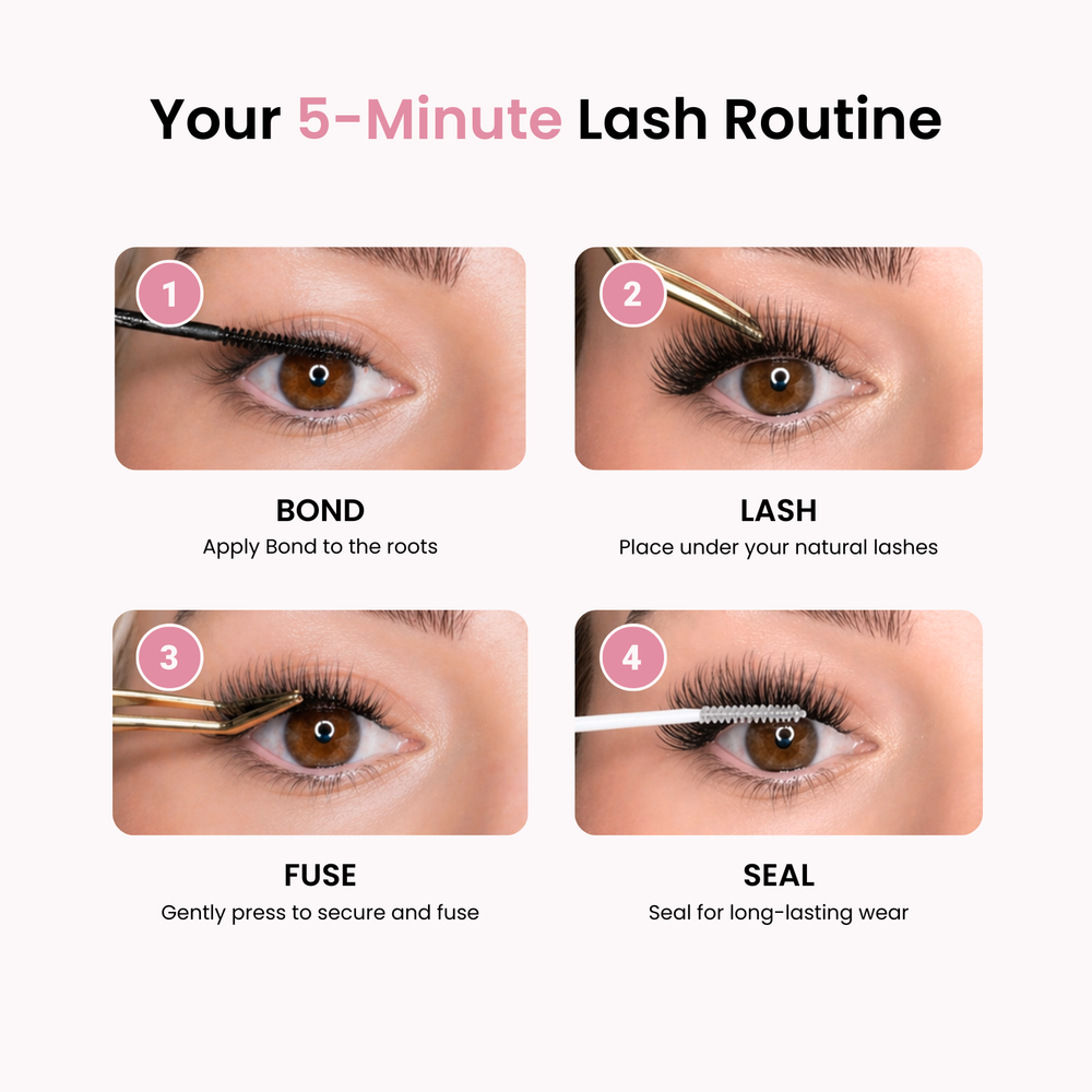 Lash Glow DIY lashes extensions clusters