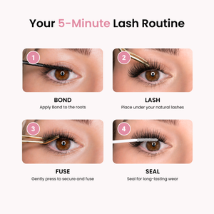 Lash Glow DIY lashes extensions clusters