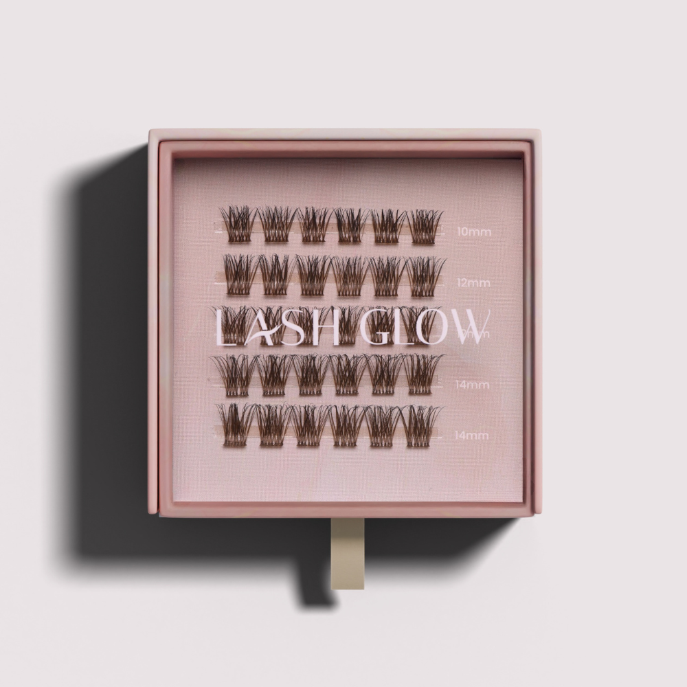 DIY cluster lash extensions lashes