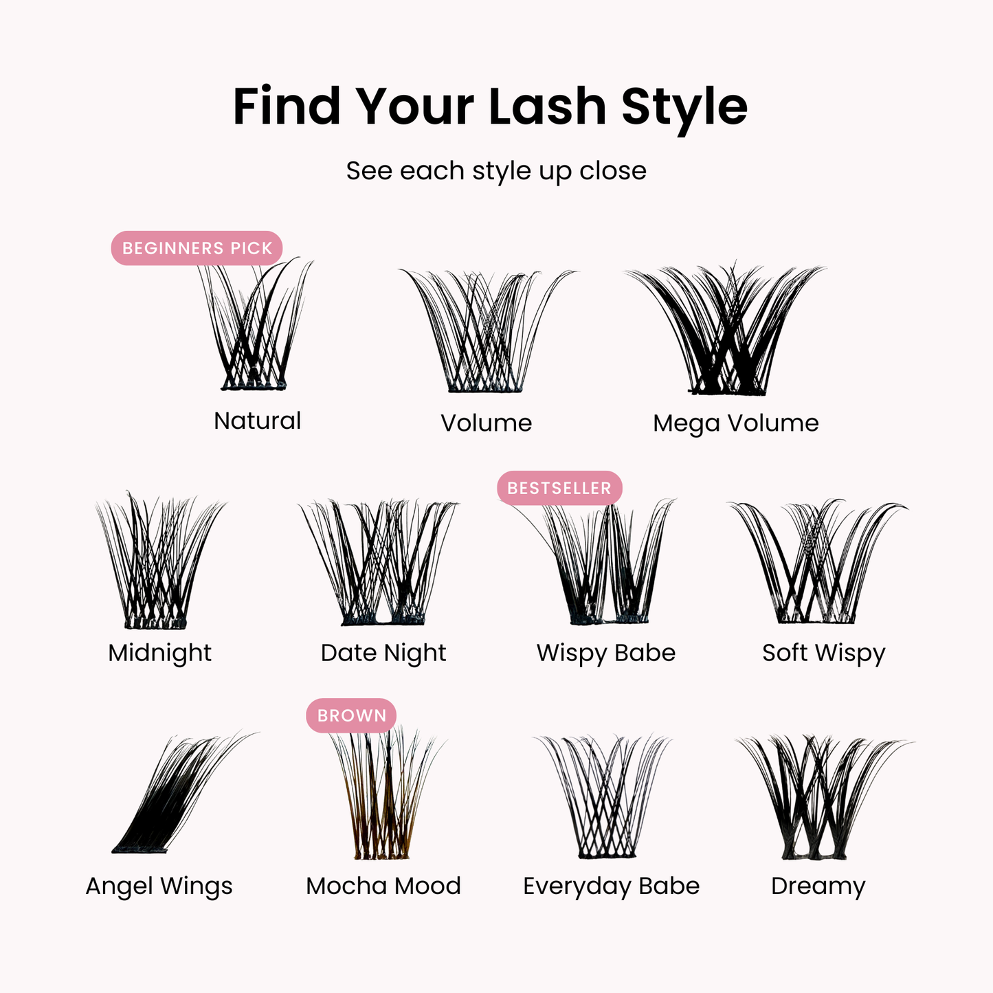 Six Lash Clusters Bundle